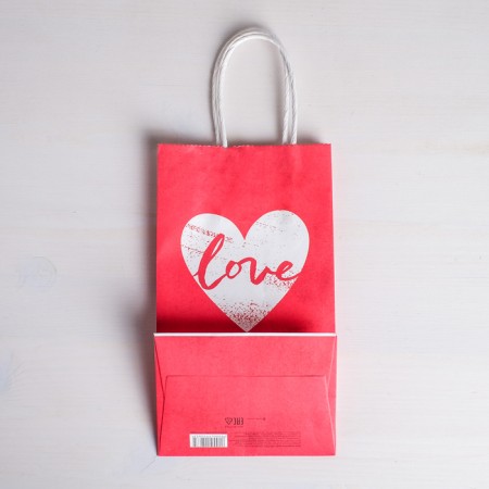 Package gift craft, packaging, “With Love”, 12 x 21 x 9 cm-4