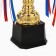 Cup 180C, award figure, gold, plastic stand, tricolor, 33 × 12 × 7 cm.