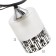 Chandelier gallop 890531 3x60W E27 black/matte white with black pattern