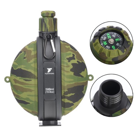 Water bottle, 580 ml, "camouflage", 20.9 x 16 cm-1