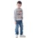 Svitshot Children's My Old, height 122 cm, color gray melange