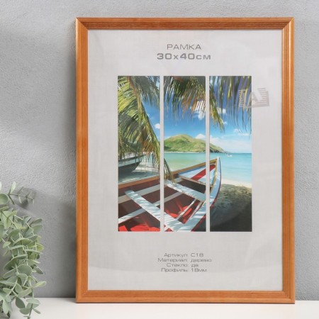 Photo frame tree "Image Art" C18 30x40 cm, (plastic screen), nut-1