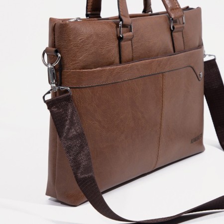 Male bag, brown color-4