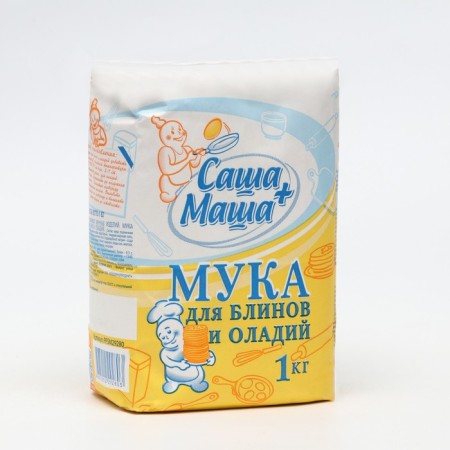 Flour for pancakes and lines "Sasha+Masha", 1 kg