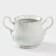 Porcelain sugar tower with a lid, 550 ml, white color