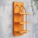 Wooden shelf for 3 bottles, 50x20x14 cm