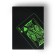 Plastic Plastic "Neon" cards, luminous, 30 μm, 8.8 x 6.3 cm, green
