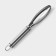 Magistro Solid fishing pipe, stainless steel, chrome color