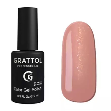 Grattol Color Gel Polish, No. 077 SHINING PEACH, 9 ml