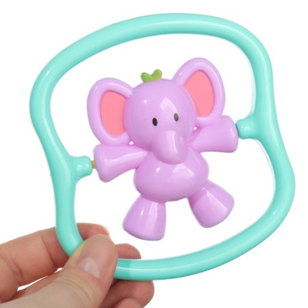 Rattle "elephant", color mix, crush me-1