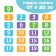 The training book "Learning the numbers", Kazakh, 20 p.