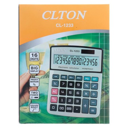 Desktop calculator, CLTON CL-1233, 16-bit-5
