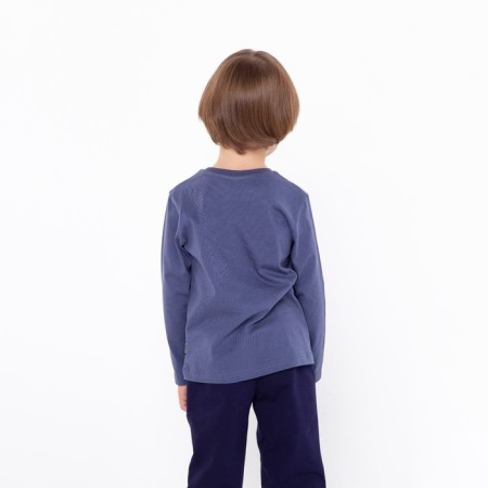 Longslit for a boy, dark blue color, height 86 cm-3
