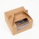 Folding box, with a window and a handle, craft, 16 x 16 x 9 cm
