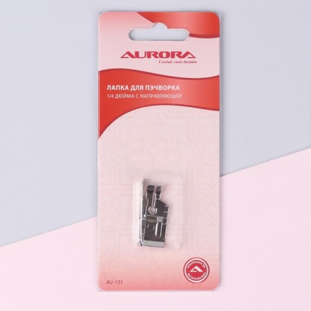 Foot for sewing machines, for a patchwork, with a guide-4