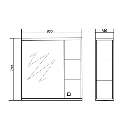Cabinet-mirror ethno 60 right-1