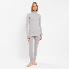 Women's thermal underwear (longshit, leggings) minku color gray melange, size 42