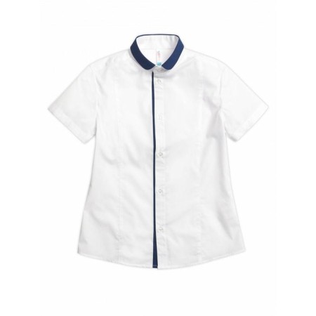 Short -sleeve shirt for Pelican boy, height 128 cm, white color-2