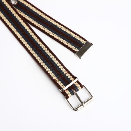 BEARD BEAL, WIGHT 3 cm, buckle metal, brown/yellow/blue color-1