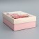 The box is folding, the lid is “the most tender”, 24 x 17 x 8 cm without a window