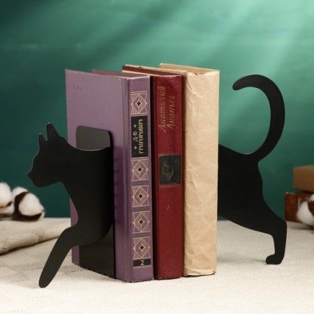 Book holder "Cat" of two parts, black-1