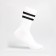 Socks "stripes", white color, size 36-40