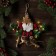 LED figure "Star with Santa Claus" 19 cm, plastic, batteries CR2032x2 (not in the kit), glow warm white