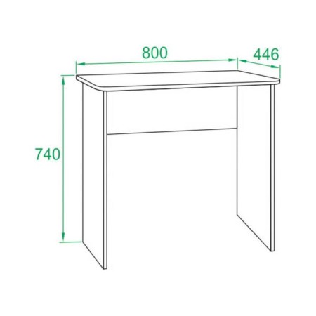 Computer table, 800 × 446 × 740 mm, color wenge-1