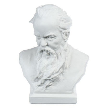 Gypsum figure famous people: Bust Bazhov 19*13*9 10-192-7