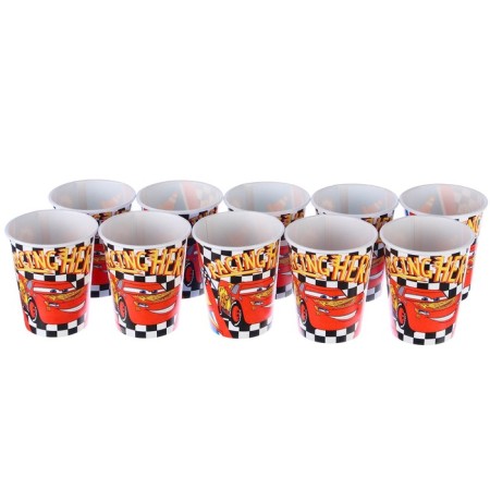 Paper glass "Happy Birthday!", 250 ml, cars-4