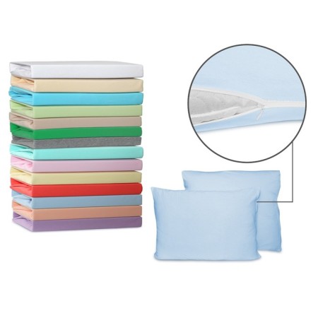 Pillowcases, size 50x70 cm, blue color, 2 pcs