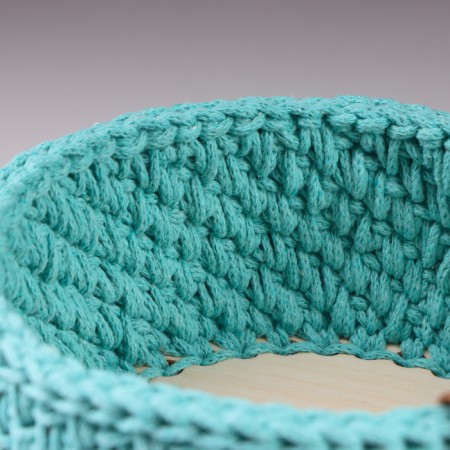 Baby basket, 16 x 7.5 cm, mint, cotton-4