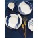 Plate porcelain dining shares Ternura, D = 25 cm
