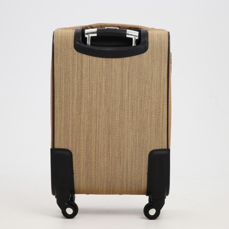 Small suitcase 20 "on lightning, code castle, with extension, beige color-6