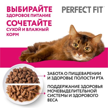 Wet Perfect Fit food for sterilized cats, rabbit, spider, 75 g-4