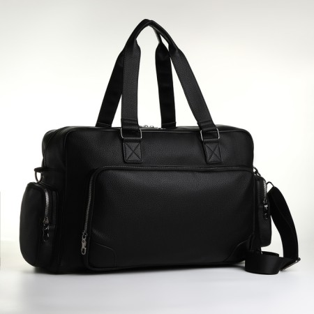 Road bag with lightning, long belt, black color