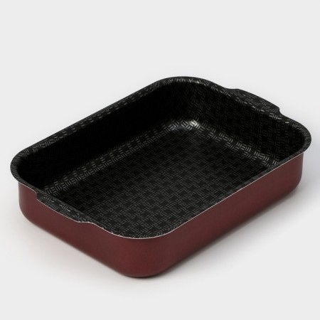The baking sheet is "hostess", 19 × 25 cm, h = 6 cm, anti -stick coating, burgundy color-2