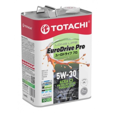 Motor oil Totachi Eurodrive Pro LL 5W-30, SN, Acea C3, synthetic, 4 liters