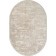 Oval carpet Valentis mikonos, size 200x290 cm, color Cream/kahve
