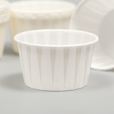 Muffin baking uniform, white, 5 x 4 cm-1