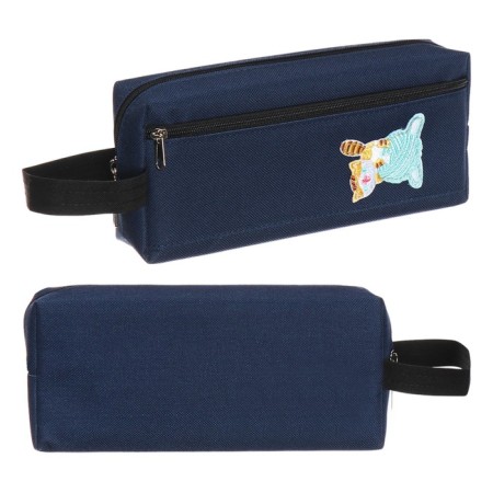 Penal soft, 1 department, 90 x 210 x 45 mm, voluminous, Devente, Funny Cats, textile with handle 7029445