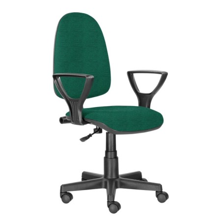 A chair for the operator Brabix Prestige Ergo MG-311, adjustable back, fabric, green