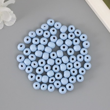 Beads for creativity "gray-blue" D-0.8 cm, set of 20 g-2
