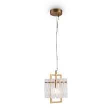 Suspended lamp Freya Fr5166PL-01BS BASILICA, 15x15x120 mm, E14, 1x40W, brass color