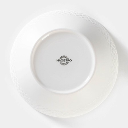 Porcelain salad Magistro Argos, 1.4 l, 20 × 9 cm, white color-3