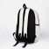 School backpack from textiles with a zipper, 3 pockets, wallet, white color