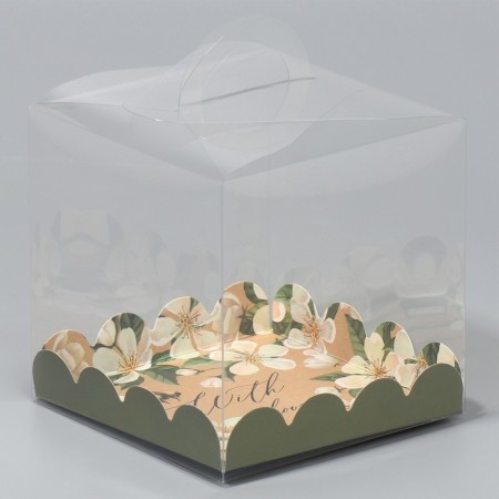 Confectionery box, chest, packaging, with love, 11 x 11 x 11 cm-1