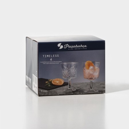 Timeless glass glasses set, 260 ml, 4 pcs-6
