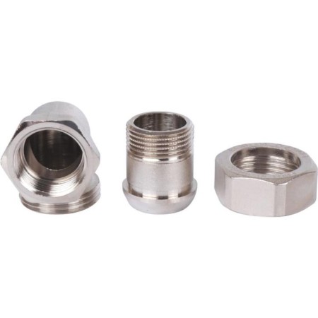 Detacible connection Stout SFT-0059-000034, corner, American, 3/4 ", nickelled brass-3