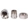 Detacible connection Stout SFT-0059-000034, corner, American, 3/4 ", nickelled brass
